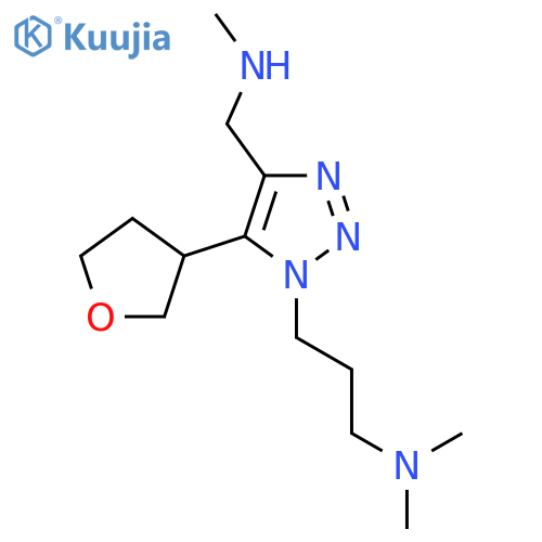 dimethyl(3-{4-(methylamino)methyl-5-(oxolan-3-yl)-1H-1,2,3-triazol-1-yl}propyl)amine structure