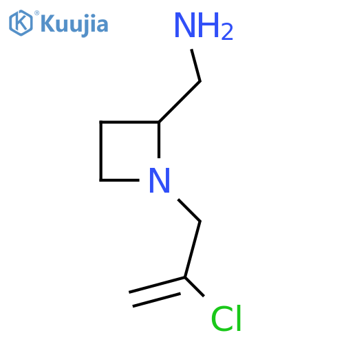 1-(2-chloroprop-2-en-1-yl)azetidin-2-ylmethanamine structure