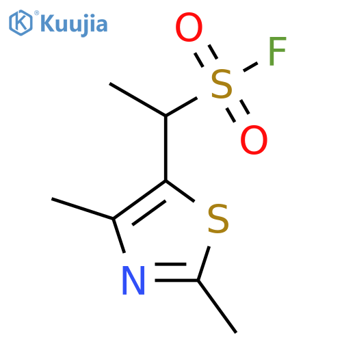 1-(dimethyl-1,3-thiazol-5-yl)ethane-1-sulfonyl fluoride structure