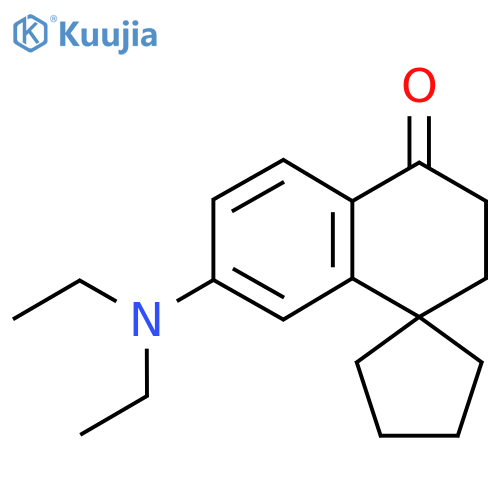 7'-(diethylamino)-3',4'-dihydro-2'H-spirocyclopentane-1,1'-naphthalene-4'-one structure