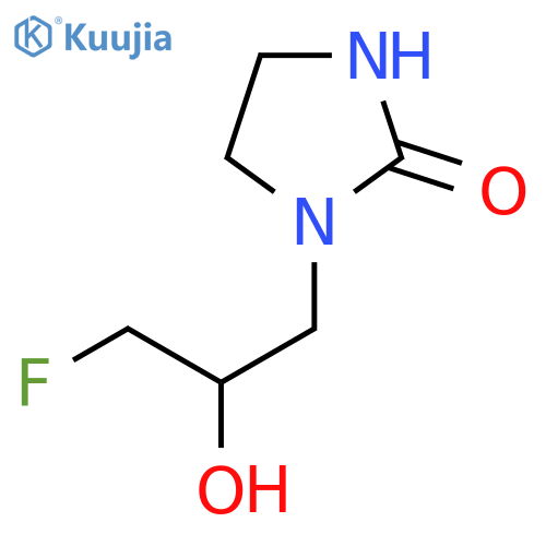 1-(3-Fluoro-2-hydroxypropyl)imidazolidin-2-one structure