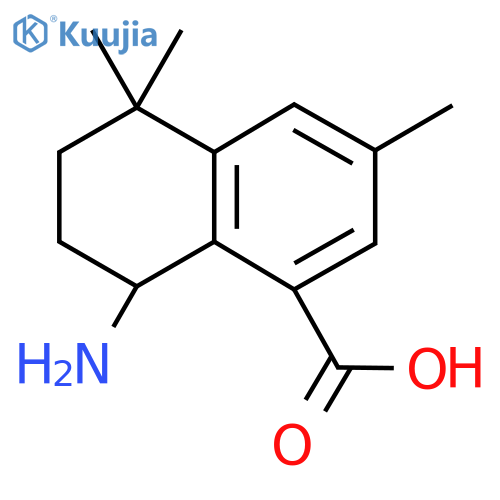 8-amino-3,5,5-trimethyl-5,6,7,8-tetrahydronaphthalene-1-carboxylic acid structure