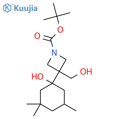 tert-butyl 3-(1-hydroxy-3,3,5-trimethylcyclohexyl)-3-(hydroxymethyl)azetidine-1-carboxylate structure