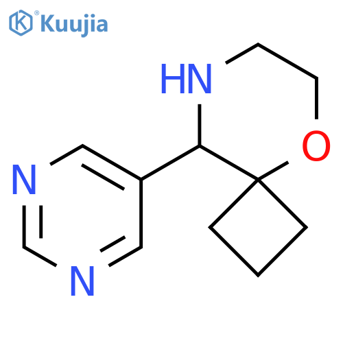 9-(pyrimidin-5-yl)-5-oxa-8-azaspiro3.5nonane structure