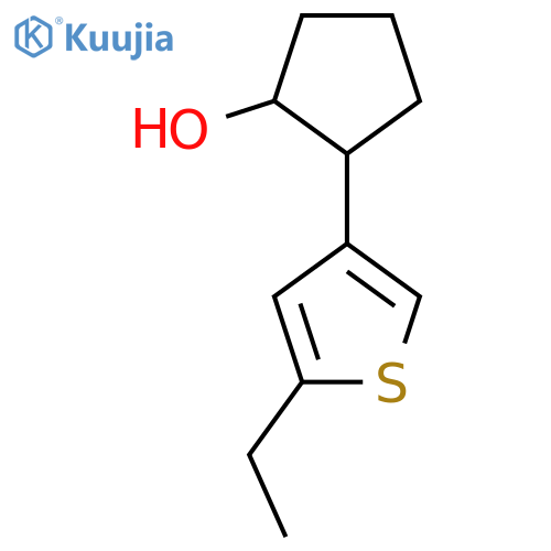 2-(5-Ethylthiophen-3-yl)cyclopentan-1-ol structure