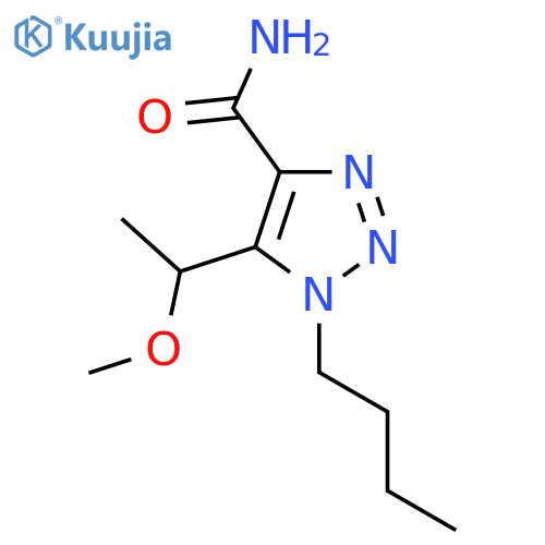 1-butyl-5-(1-methoxyethyl)-1H-1,2,3-triazole-4-carboxamide structure