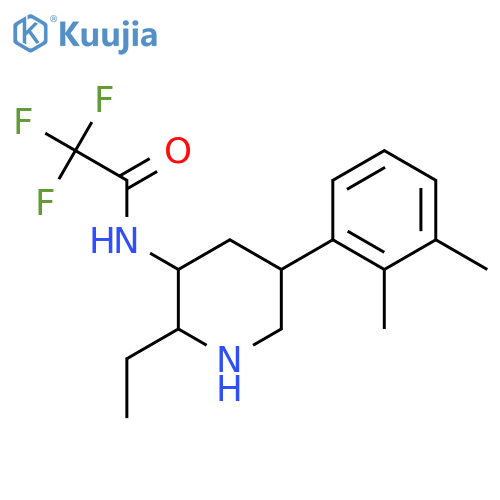 N-5-(2,3-dimethylphenyl)-2-ethylpiperidin-3-yl-2,2,2-trifluoroacetamide structure
