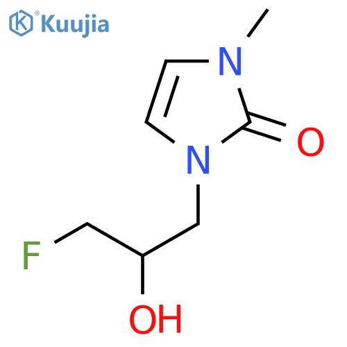 1-(3-fluoro-2-hydroxypropyl)-3-methyl-2,3-dihydro-1H-imidazol-2-one structure