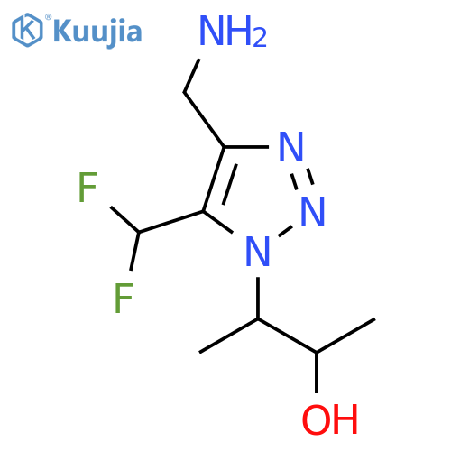 3-4-(aminomethyl)-5-(difluoromethyl)-1H-1,2,3-triazol-1-ylbutan-2-ol structure