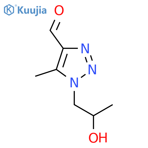 1-(2-hydroxypropyl)-5-methyl-1H-1,2,3-triazole-4-carbaldehyde structure
