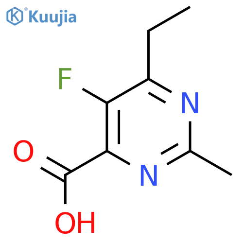 6-ethyl-5-fluoro-2-methylpyrimidine-4-carboxylic acid structure