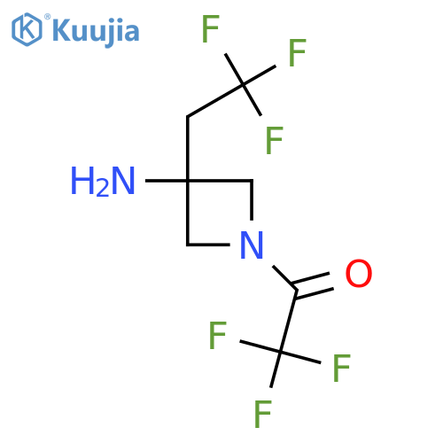 1-3-amino-3-(2,2,2-trifluoroethyl)azetidin-1-yl-2,2,2-trifluoroethan-1-one structure