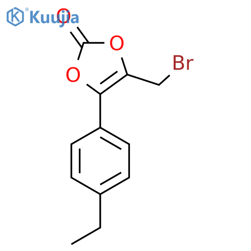 4-(bromomethyl)-5-(4-ethylphenyl)-2H-1,3-dioxol-2-one structure
