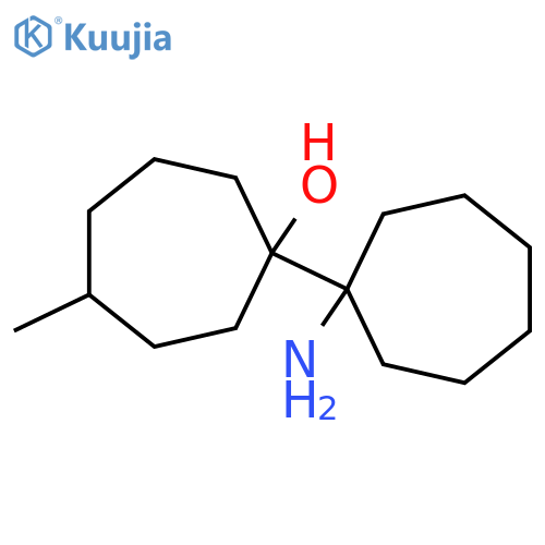 1-(1-aminocycloheptyl)-4-methylcycloheptan-1-ol structure