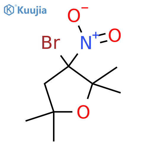 3-bromo-2,2,5,5-tetramethyl-3-nitrooxolane structure