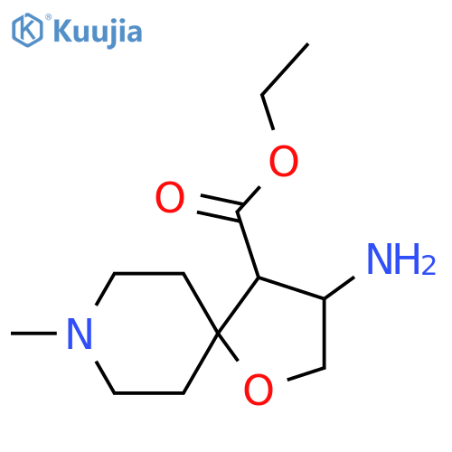 ethyl 3-amino-8-methyl-1-oxa-8-azaspiro4.5decane-4-carboxylate structure