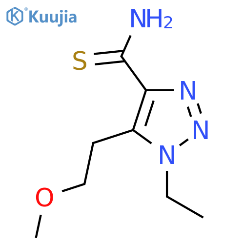 1-ethyl-5-(2-methoxyethyl)-1H-1,2,3-triazole-4-carbothioamide structure