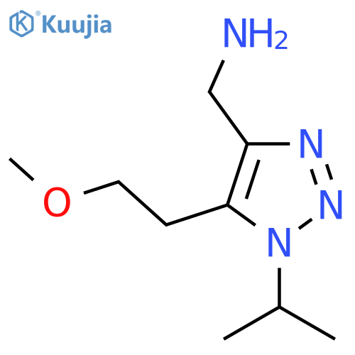5-(2-methoxyethyl)-1-(propan-2-yl)-1H-1,2,3-triazol-4-ylmethanamine structure