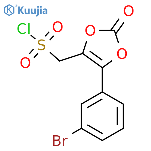 5-(3-bromophenyl)-2-oxo-2H-1,3-dioxol-4-ylmethanesulfonyl chloride structure