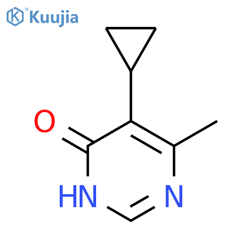 5-cyclopropyl-6-methylpyrimidin-4-ol structure