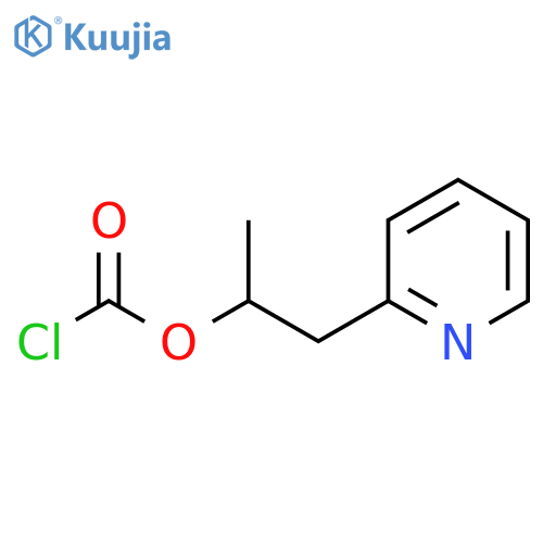 1-(pyridin-2-yl)propan-2-yl chloroformate structure