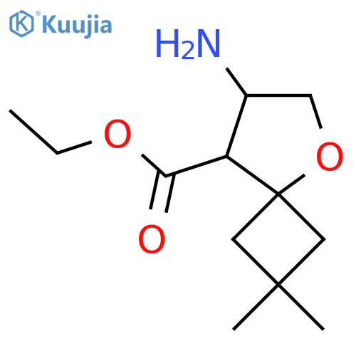 ethyl 7-amino-2,2-dimethyl-5-oxaspiro3.4octane-8-carboxylate structure