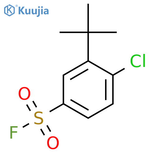 3-tert-butyl-4-chlorobenzene-1-sulfonyl fluoride structure