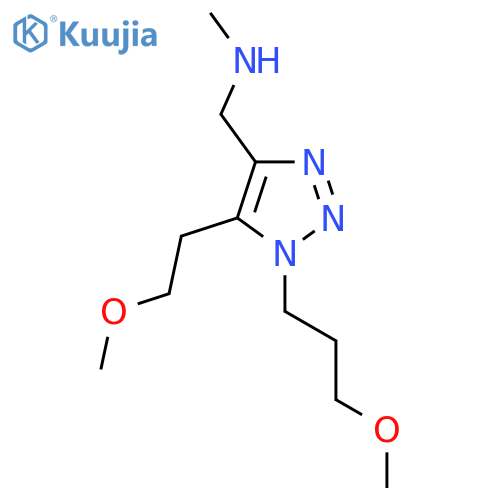 {5-(2-methoxyethyl)-1-(3-methoxypropyl)-1H-1,2,3-triazol-4-ylmethyl}(methyl)amine structure