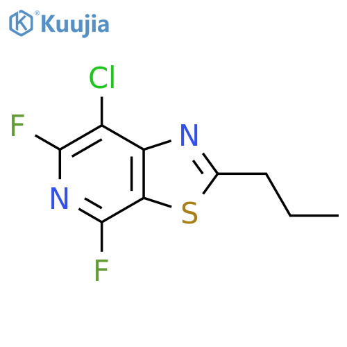 7-chloro-4,6-difluoro-2-propyl-1,3thiazolo5,4-cpyridine structure