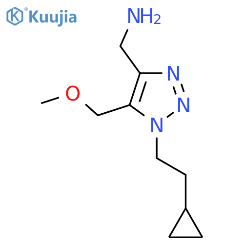 1-(2-cyclopropylethyl)-5-(methoxymethyl)-1H-1,2,3-triazol-4-ylmethanamine structure