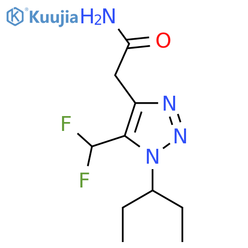 2-5-(difluoromethyl)-1-(pentan-3-yl)-1H-1,2,3-triazol-4-ylacetamide structure
