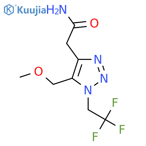 2-5-(methoxymethyl)-1-(2,2,2-trifluoroethyl)-1H-1,2,3-triazol-4-ylacetamide structure
