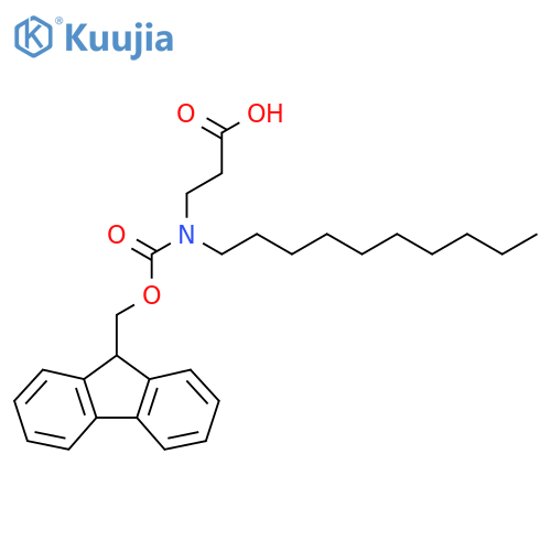 3-decyl({(9H-fluoren-9-yl)methoxycarbonyl})aminopropanoic acid structure