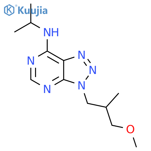3-(3-methoxy-2-methylpropyl)-N-(propan-2-yl)-3H-1,2,3triazolo4,5-dpyrimidin-7-amine structure