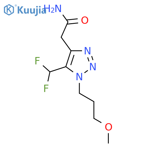 2-5-(difluoromethyl)-1-(3-methoxypropyl)-1H-1,2,3-triazol-4-ylacetamide structure