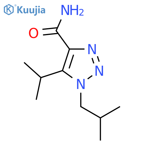 1-(2-methylpropyl)-5-(propan-2-yl)-1H-1,2,3-triazole-4-carboxamide structure