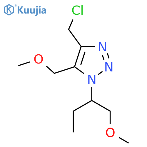 4-(chloromethyl)-1-(1-methoxybutan-2-yl)-5-(methoxymethyl)-1H-1,2,3-triazole structure