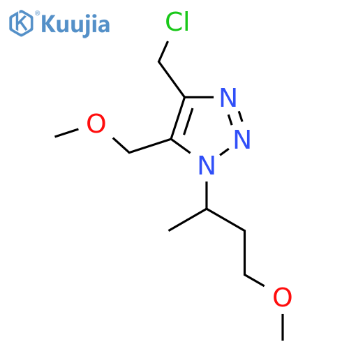 4-(chloromethyl)-1-(4-methoxybutan-2-yl)-5-(methoxymethyl)-1H-1,2,3-triazole structure