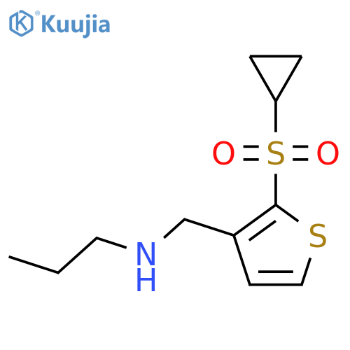 {2-(cyclopropanesulfonyl)thiophen-3-ylmethyl}(propyl)amine structure