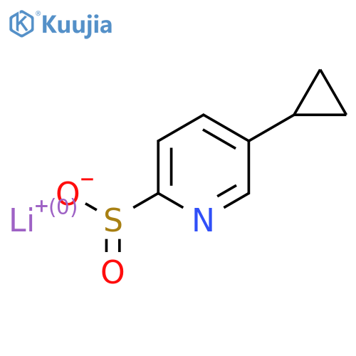 lithium(1+) ion 5-cyclopropylpyridine-2-sulfinate structure