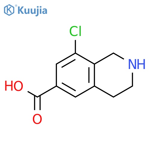 8-chloro-1,2,3,4-tetrahydroisoquinoline-6-carboxylic acid structure