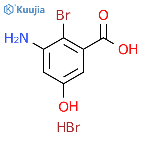 3-amino-2-bromo-5-hydroxybenzoic acid hydrobromide structure