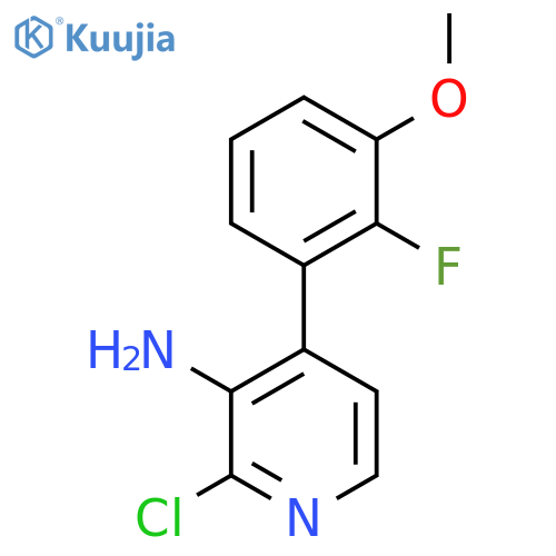 2-chloro-4-(2-fluoro-3-methoxyphenyl)pyridin-3-amine structure