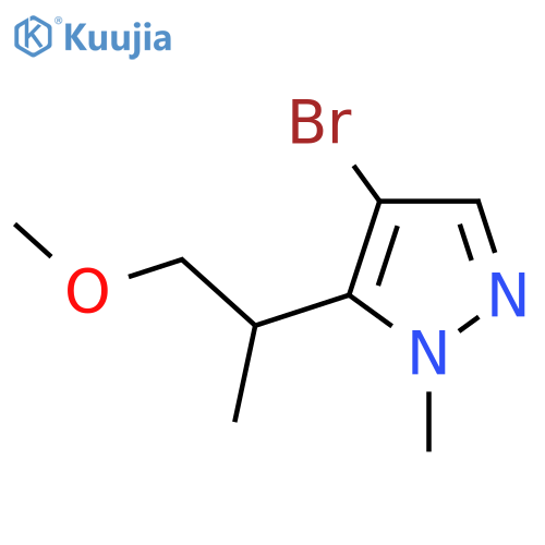 4-bromo-5-(1-methoxypropan-2-yl)-1-methyl-1H-pyrazole structure