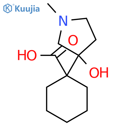 1-(3-hydroxy-1-methylpyrrolidin-3-yl)cyclohexane-1-carboxylic acid structure