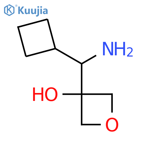 3-amino(cyclobutyl)methyloxetan-3-ol structure