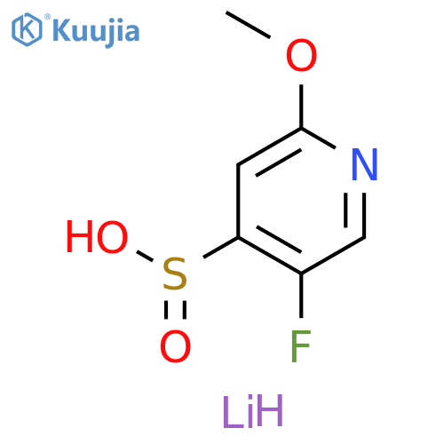 4-Pyridinesulfinic acid, 5-fluoro-2-methoxy-, lithium salt (1:1) structure