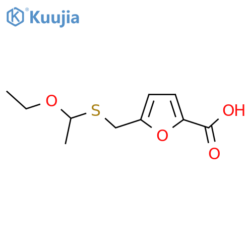 5-{(1-ethoxyethyl)sulfanylmethyl}furan-2-carboxylic acid structure