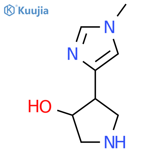 4-(1-methyl-1H-imidazol-4-yl)pyrrolidin-3-ol structure