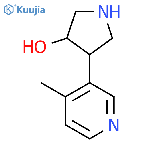 4-(4-methylpyridin-3-yl)pyrrolidin-3-ol structure